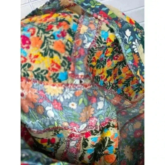 Handmade cottage core girls dress kids Measurements in photo - Picture 10 of 12